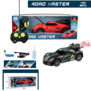 Road Master Remote Control Smoke Car For Kids , Racers Flame Spray Remote Control