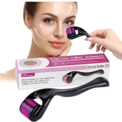 Derma Roller Micro Needle for Hair, Beard Growth and Facial Skin Therapy