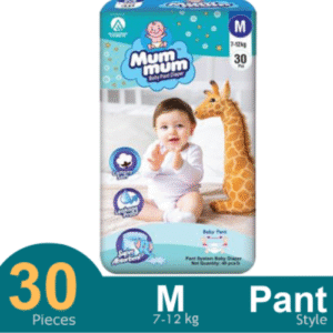 Akij Mum Mum Pant Disposable Diapers M Size (7-12kg): 30 pcs