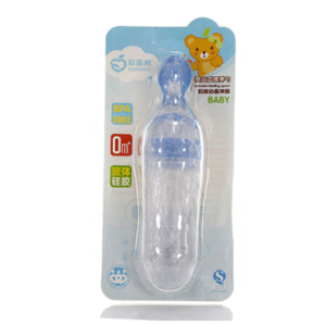 Silicone 90mL Silicone Extrusion Feeding Spoon Feeding Bottle