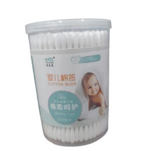 Mini Plastic Stem Cotton Bud for Newborn