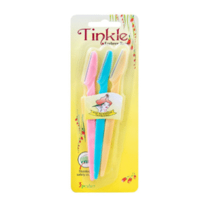 Tinkle Eyebrow Razors for Women – 3pcs Set (Multicolor) | Facial Hair Remover, Eyebrow Shaper & Dermaplaning Tool