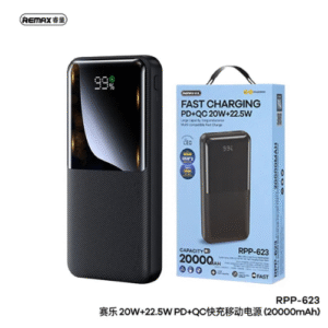 REMAX RPP-623 20000mAh Fast Charging PD+QC 20W+22.5W LED Digital Display Power Bank