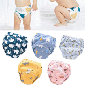 Printed Washable Adjustable Diaper Pant For 0-24 Months Baby (With 1 Piece Heavy 4 Layer Pad)