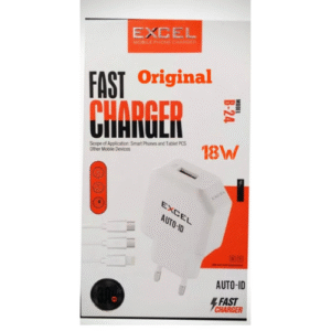Excel B24 3.4A Quick Charging 18w Charger Fast Charging Micro USB / Type B / Lightening port