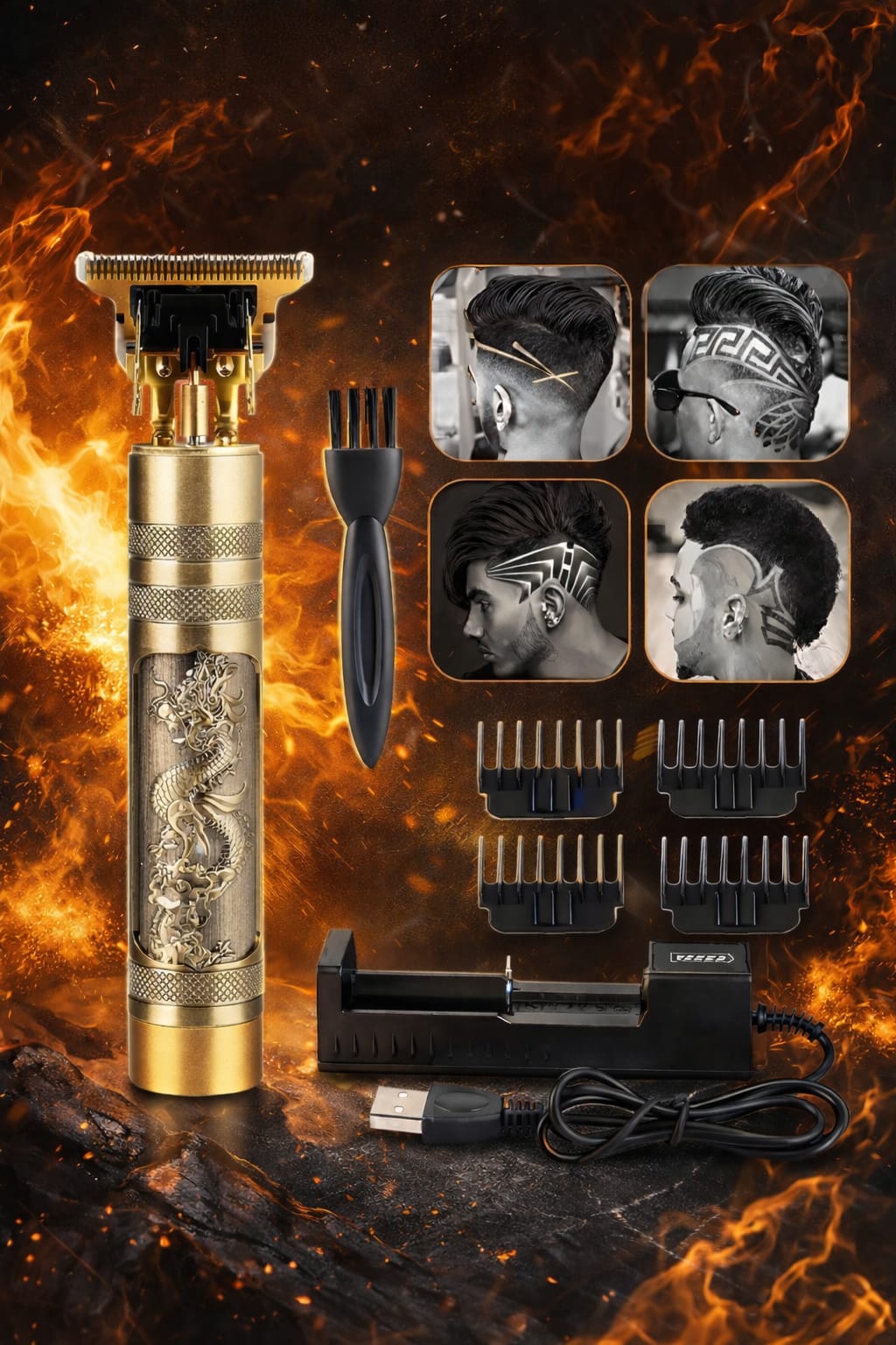 Vintage T9 trimmer Electric Professional Hair Clipper Hair Cutting Machine Trimmer for Men