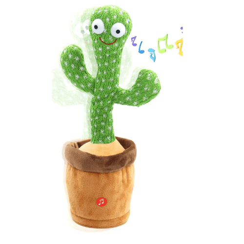 Talking & Dancing Cactus Mimicking Toy (USB CHARGING)