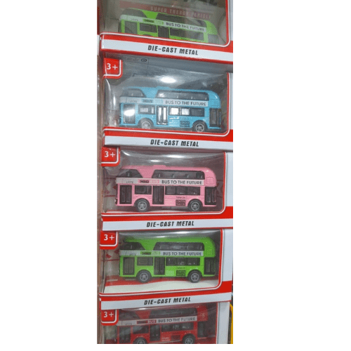 5 Piece Die Cast Metal Car and Bus Set City Vehicle Set Classic Metal Car for baby